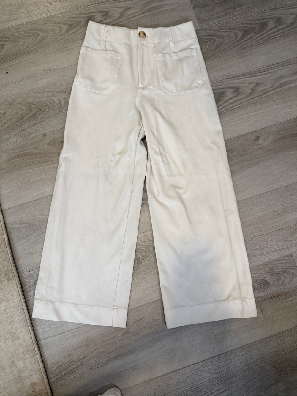 Jones New York Cream Wide-Leg Pants